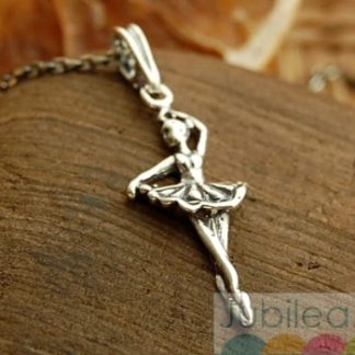 BALETNICA - srebrny wisiorek