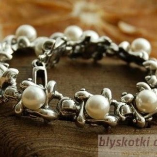 EVORA - srebrna bransoletka z perłami