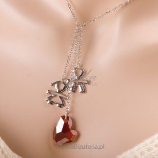 Modna biżuteria naszyjnik swarovski