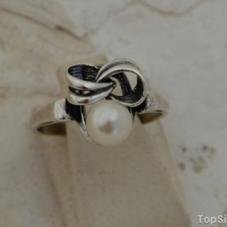 SILVES - srebrny pierścionek z perłami