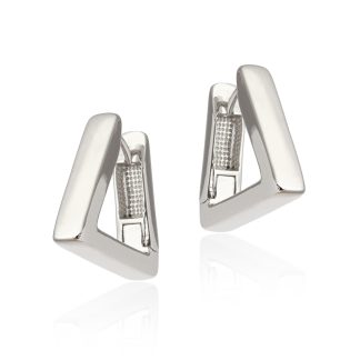 Kolczyki srebrne trójkąty  szerokie