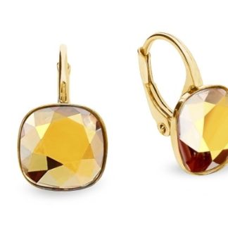 Kolczyki barete gold crystals w kolorze metallic sunshine