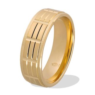 Obrączka z żółtego złota ŁN-29Z-light-k