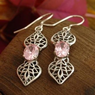 PINK LADY - kolczyki z kryształem Swarovskiego