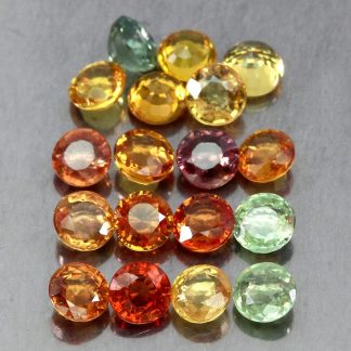 Szafiry Songea kamienie naturalne 5.29ct 18 sztuk