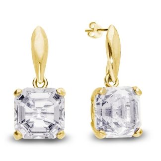 Kolczyki srebrne pozłacane londra crystals w kolorze cristal