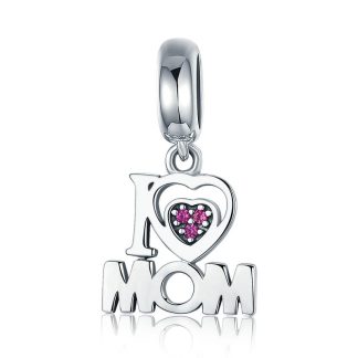 Serce dla Mamy srebrny charms zawieszka srebro 925