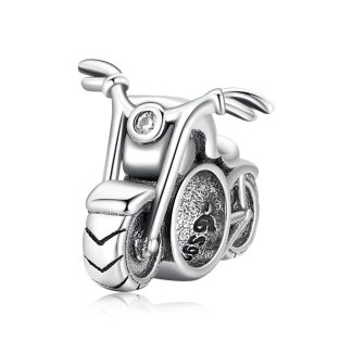 Motor chopper srebrny charms modułowy koralik srebro 925