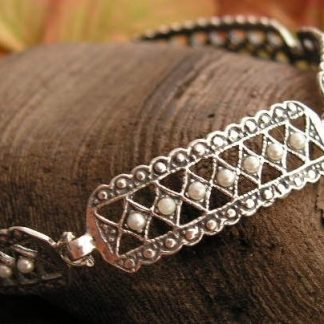 PINA - srebrna bransoletka z perłami