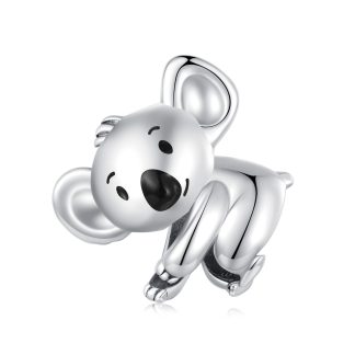 Miś koala srebrny charms koralik modułowy srebro 925