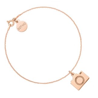 Bransoletka z aparatem z różowego złota