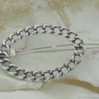 PANCERKA - nowoczesna srebrna spinka do włosów