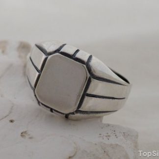 PONADCZASOWY - srebrny męski sygnet