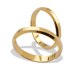 Obrączka z żółtego złota ŁK-16Z-light-k