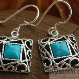 LARUNA - srebrne kolczyki z turkusem