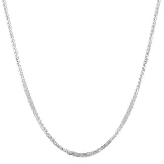 Kwadratowy srebrny naszyjnik do zawieszek charms 45cm - regulacja