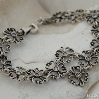 SOFIA - srebrna bransoletka z kryształkami