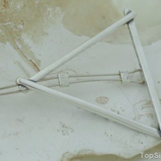 TRÓJKĄT - elegancka srebrna spinka do włosów