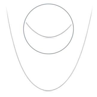 Srebrny naszyjnik rozmiar L żmijka do zawieszek charms 40-45cm regulacja