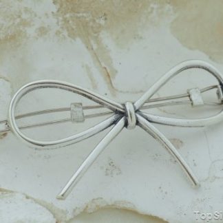 KOKARDA - srebrna spinka do włosów