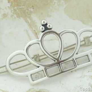 KORONA - srebrna spinka do włosów