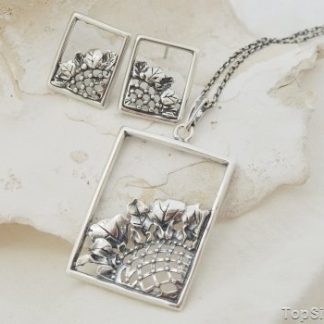 MARENA -srebrny  komplet