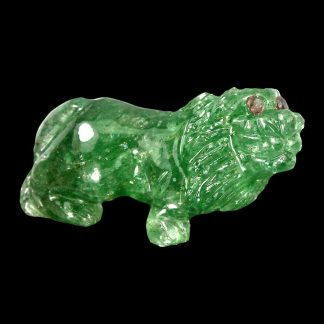 Lew rzeźbiony awenturyn kamień naturalny 29.95ct