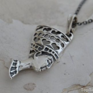 NEFRETETE - srebrny wisior