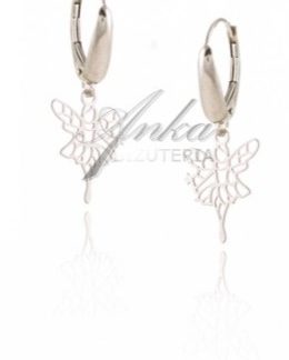 Kolczyki srebrne ważki baletnice