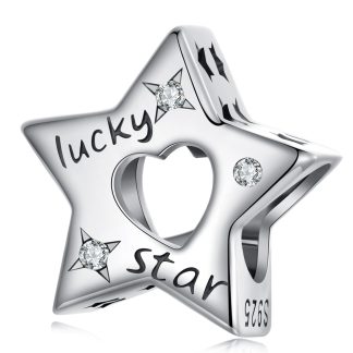 Srebrny charms szczęśliwa gwiazdka koralik beads srebro 925