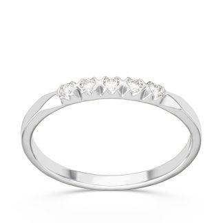 Pierścionek z białego złota z diamentami 0,10 ct wzór BP-3510B K5-1,7