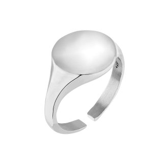 Srebrny masywny sygnet