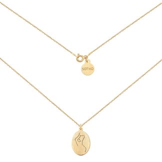 Złoty medalion Body N°5 : Długość - 70 cm