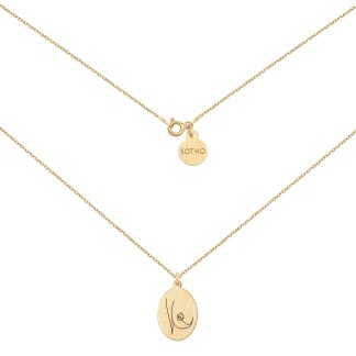 Złoty medalion Body N°6 : Długość - 60 cm