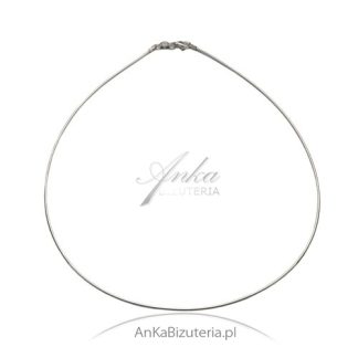 Łańcuszek włoski srebrny linka omega -wyjątkowo pięknie się układa , długość - 45 cm