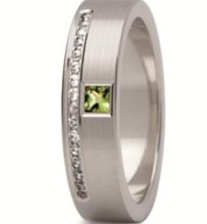 Obrączka z białego złota ST-216B-m