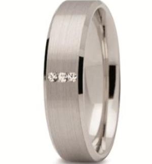 Obrączka z białego złota ST-268B-m