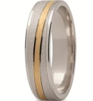 Obrączka z żółtego i białego złota ST-152ZB-k