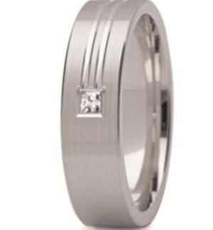 Obrączka z białego złota ST-214B-m