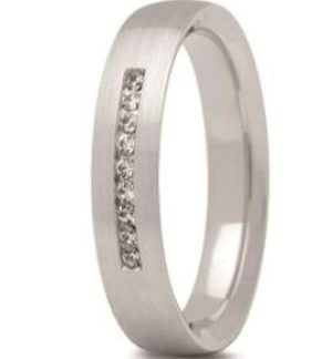 Obrączka z białego złota ST-279B-m