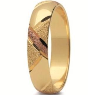 Obrączka z żółtego i czerwonego złota ST-96ZC-m