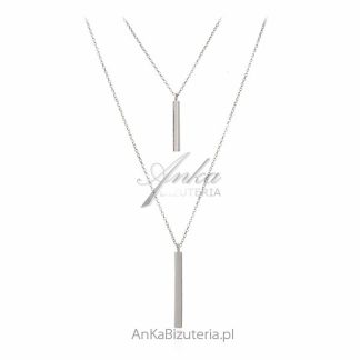 Naszyjnik srebrny "piękno tkwi w prostocie"