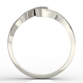 Pierścionek zaręczynowy z białego złota z diamentem AP-7508B