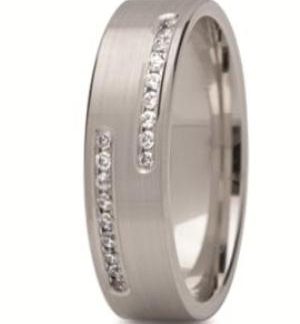 Obrączka z białego złota ST-213B-m