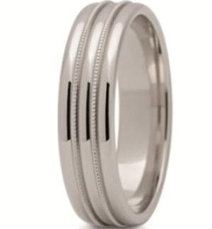 Obrączka z białego złota ST-191B-m