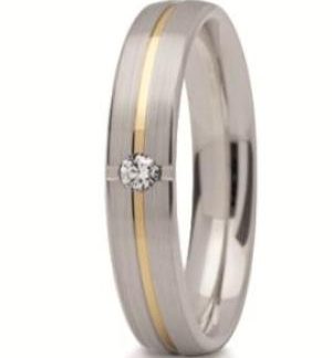 Obrączka z żółtego i białego złota ST-267ZB-m