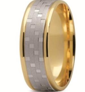 Obrączka z żółtego i białego złota ST-165ZB-k