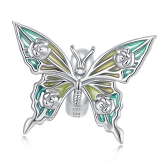 Srebrny charms stoper motyl beads srebro 925 koralik