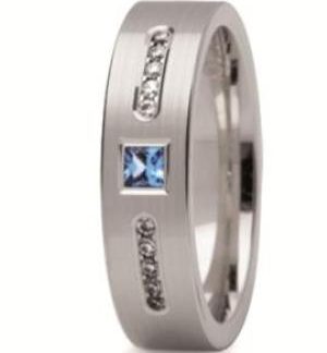 Obrączka z białego złota ST-217B-k