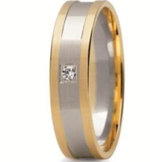 Obrączka z żółtego i białego złota ST-226ZB-m